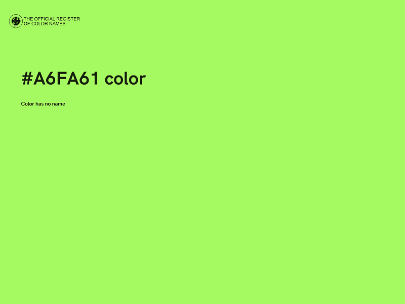 #A6FA61 color image