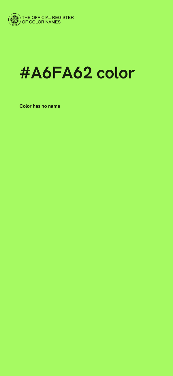 #A6FA62 color image