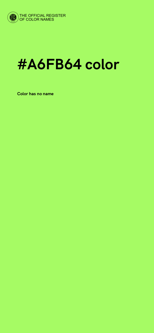 #A6FB64 color image