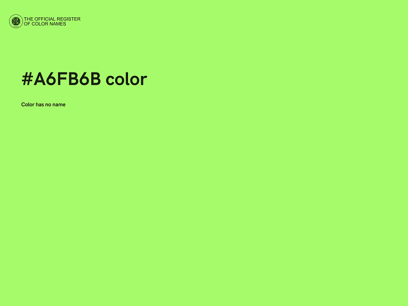 #A6FB6B color image