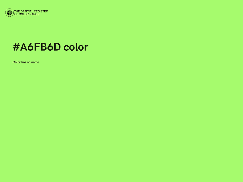 #A6FB6D color image