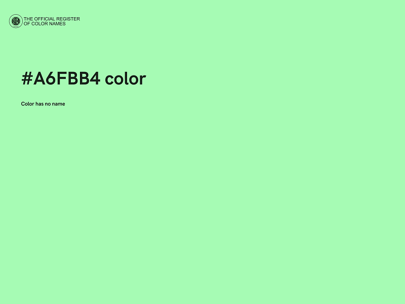 #A6FBB4 color image