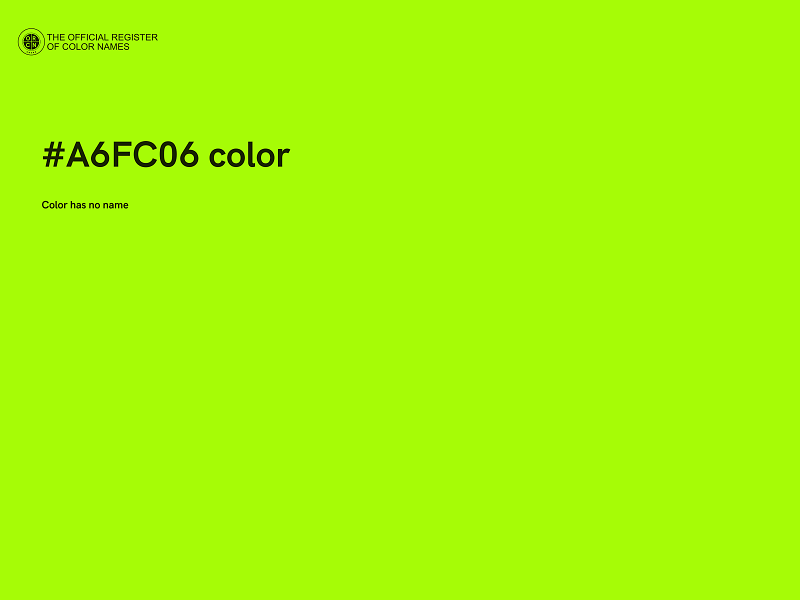 #A6FC06 color image