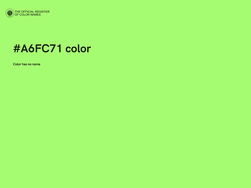 #A6FC71 color image