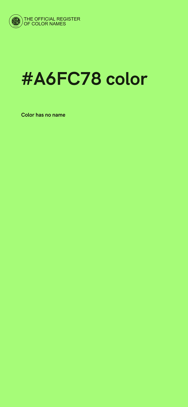#A6FC78 color image
