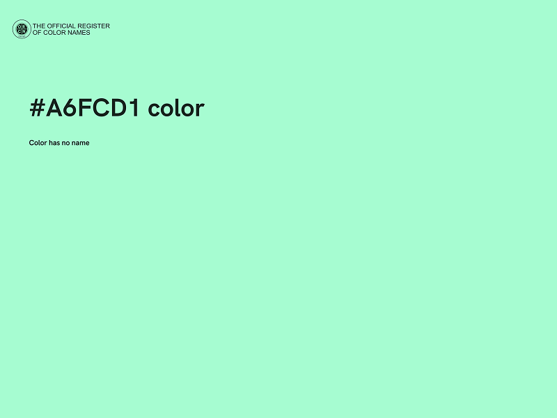 #A6FCD1 color image