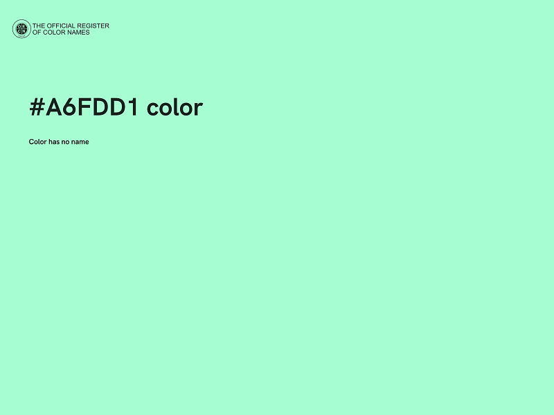 #A6FDD1 color image