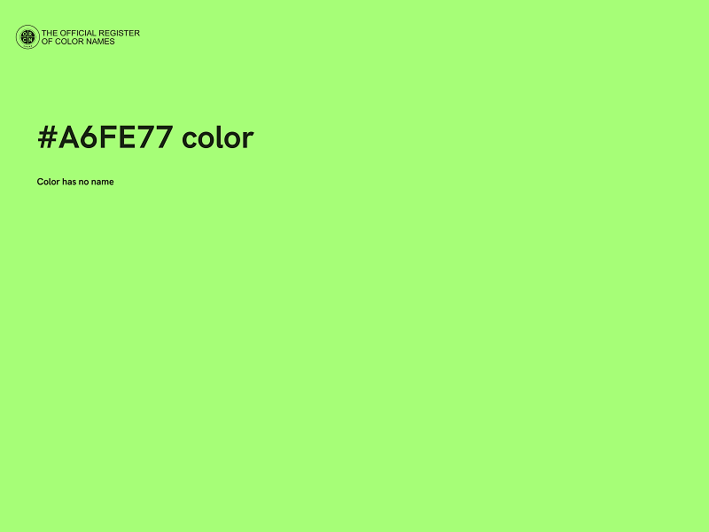 #A6FE77 color image