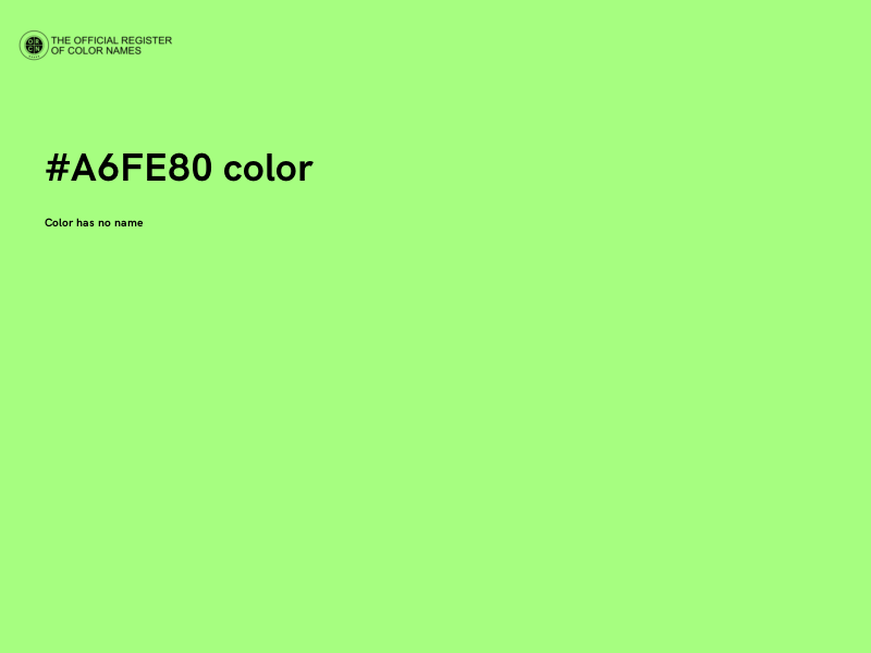 #A6FE80 color image