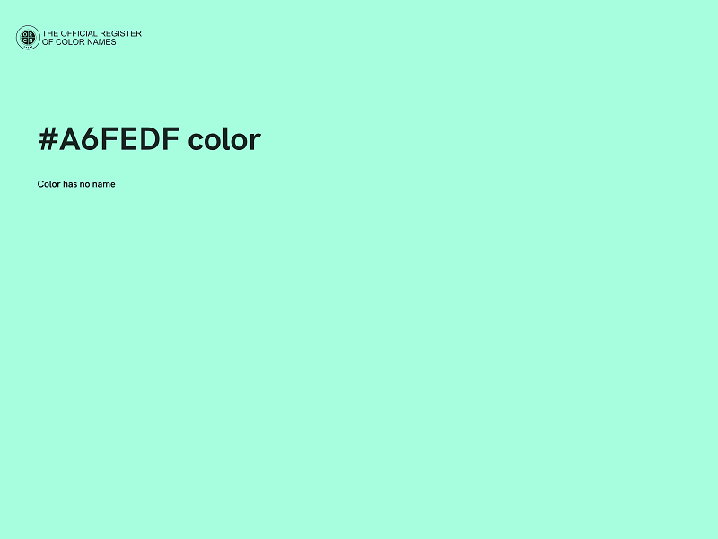 #A6FEDF color image