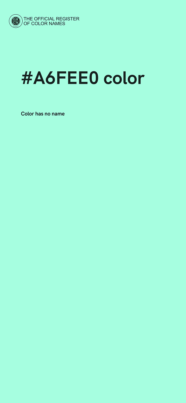 #A6FEE0 color image