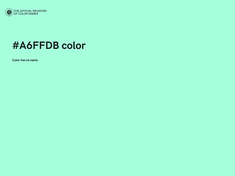 #A6FFDB color image