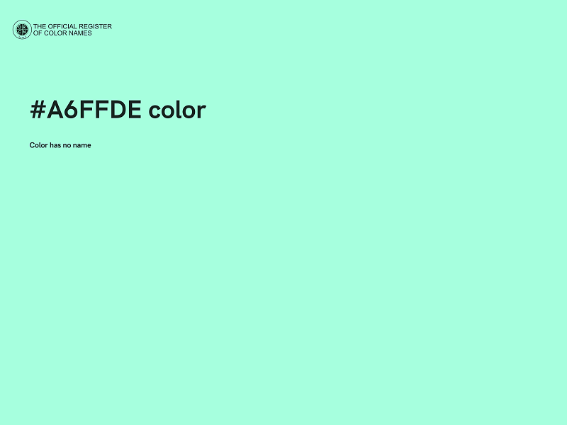 #A6FFDE color image