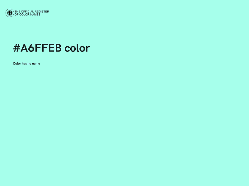 #A6FFEB color image