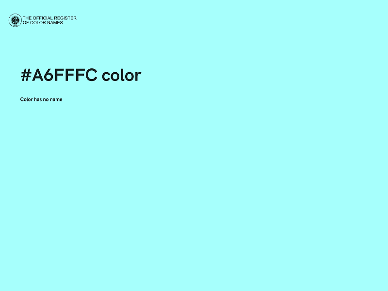 #A6FFFC color image