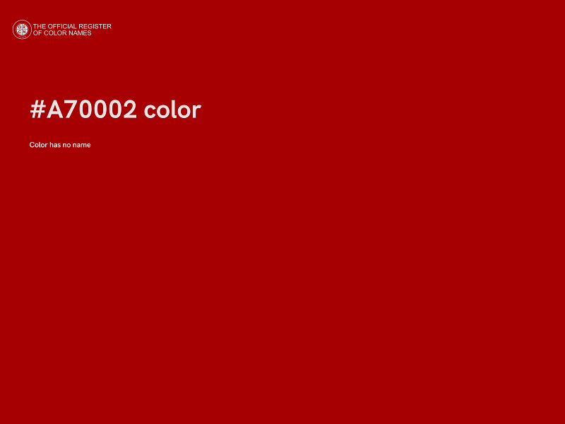 #A70002 color image