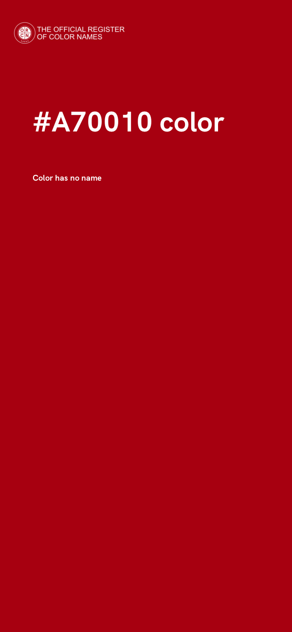 #A70010 color image