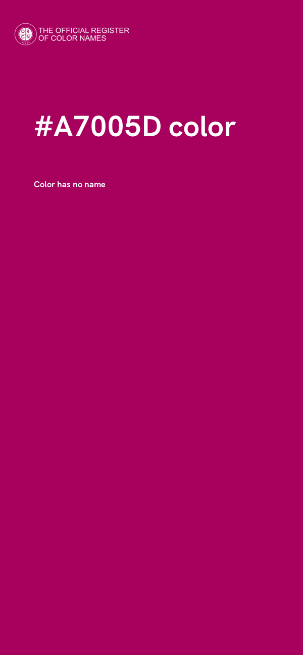 #A7005D color image