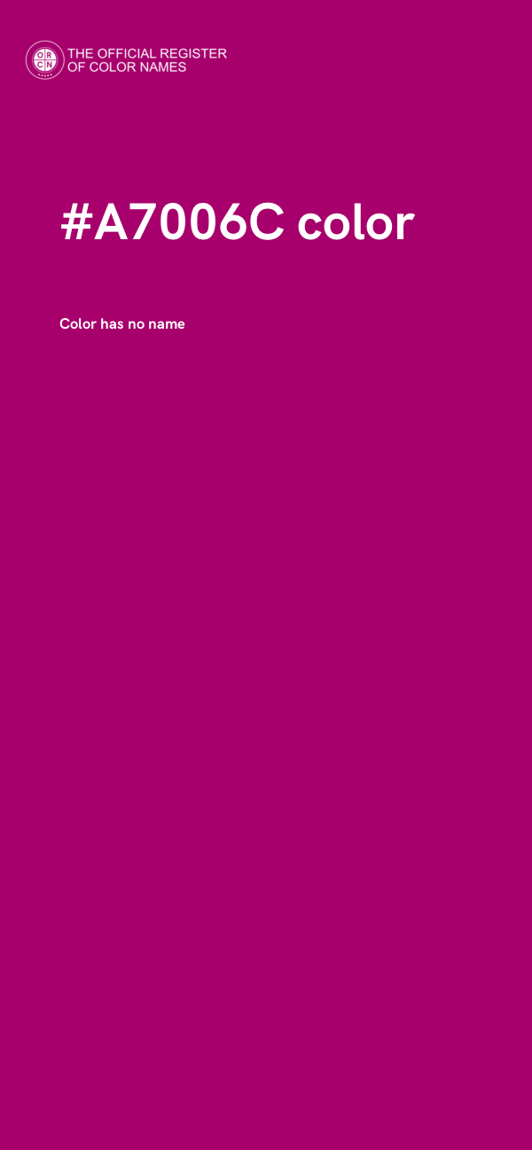 #A7006C color image