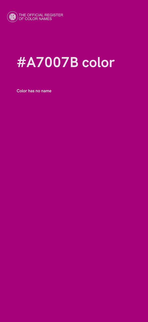 #A7007B color image