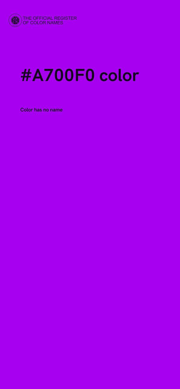 #A700F0 color image