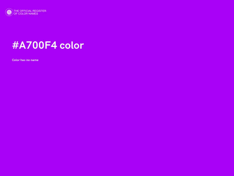 #A700F4 color image