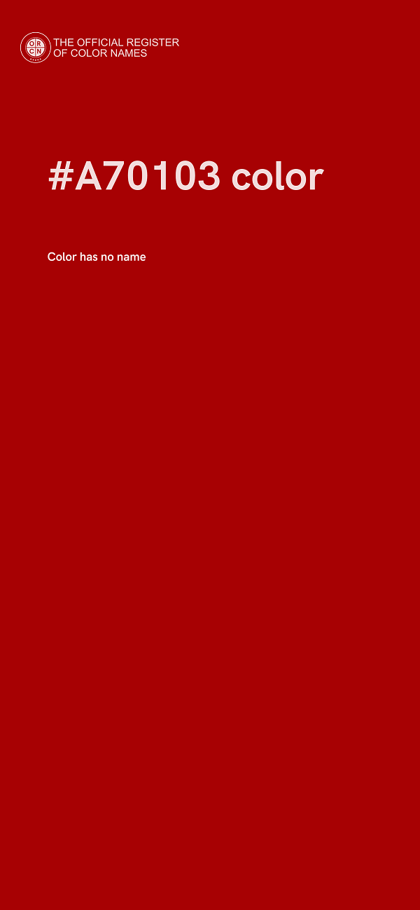 #A70103 color image