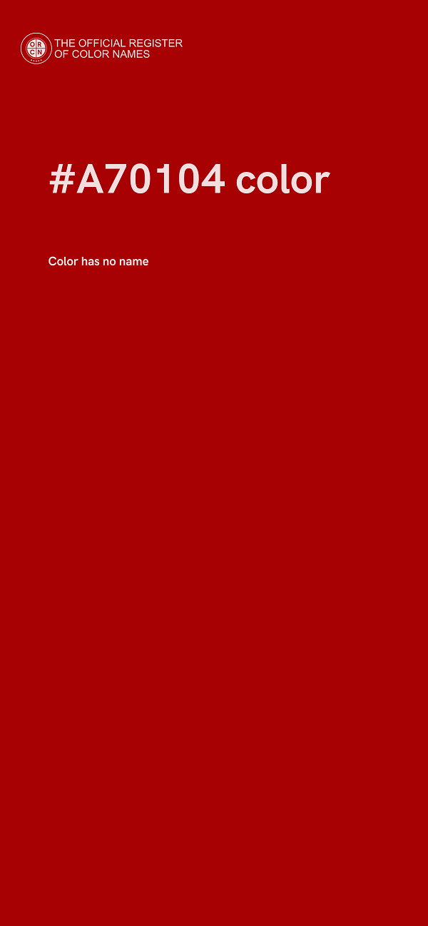 #A70104 color image