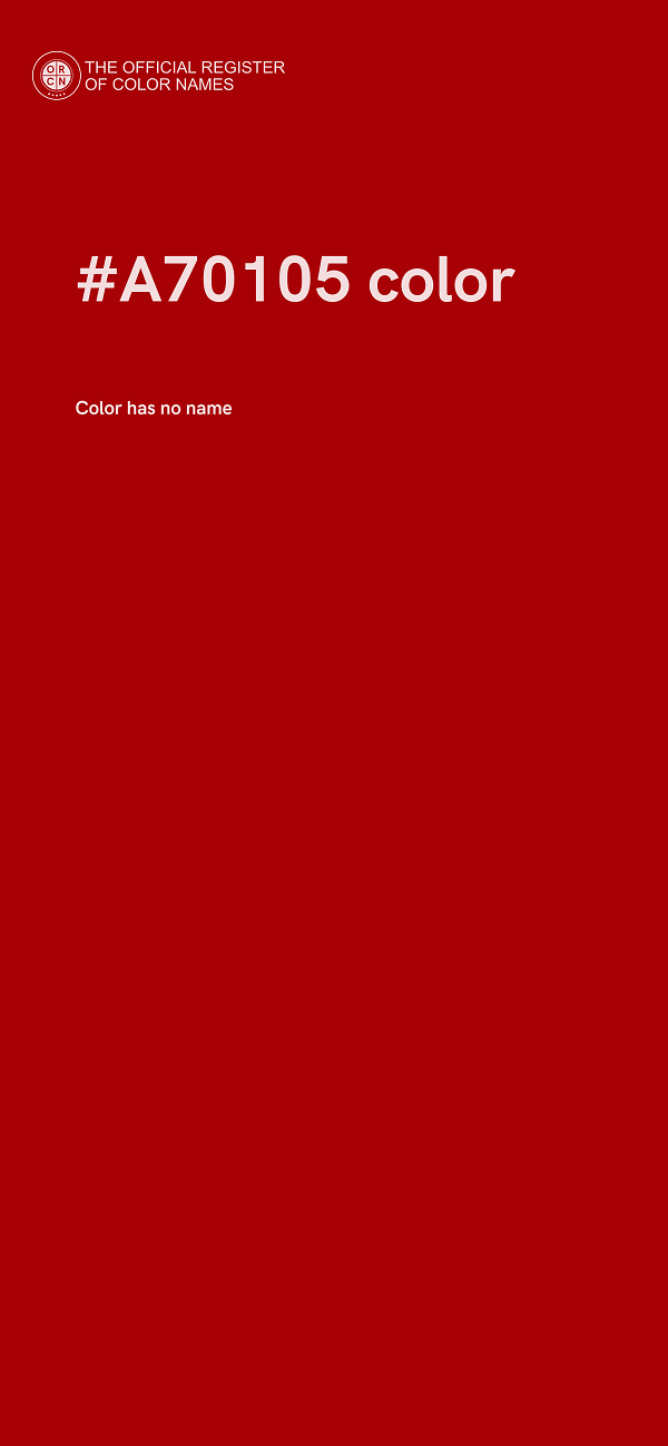 #A70105 color image