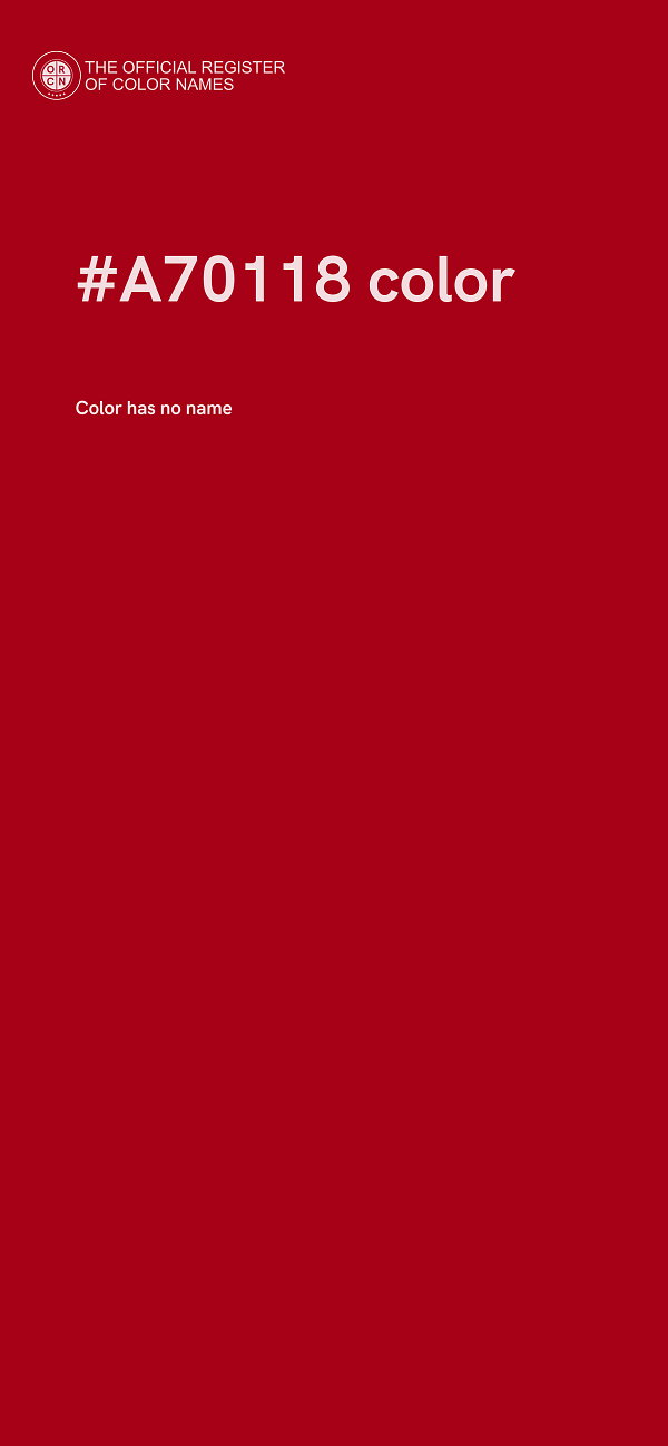 #A70118 color image