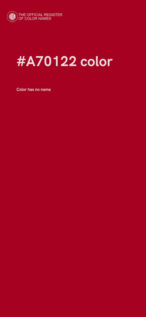 #A70122 color image