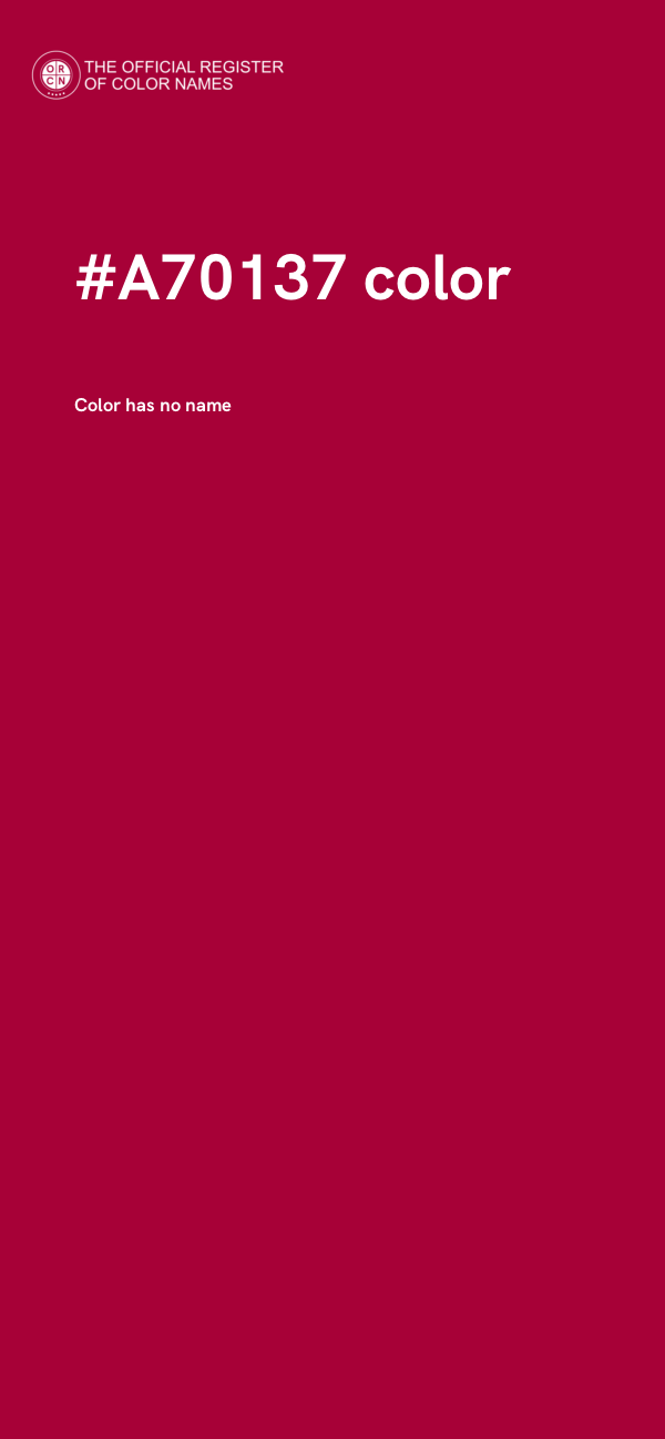 #A70137 color image
