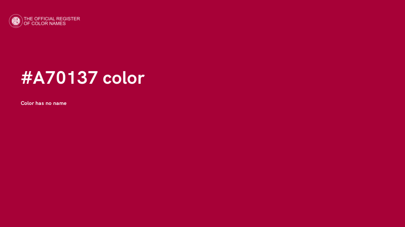 #A70137 color image