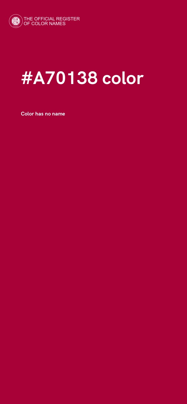 #A70138 color image