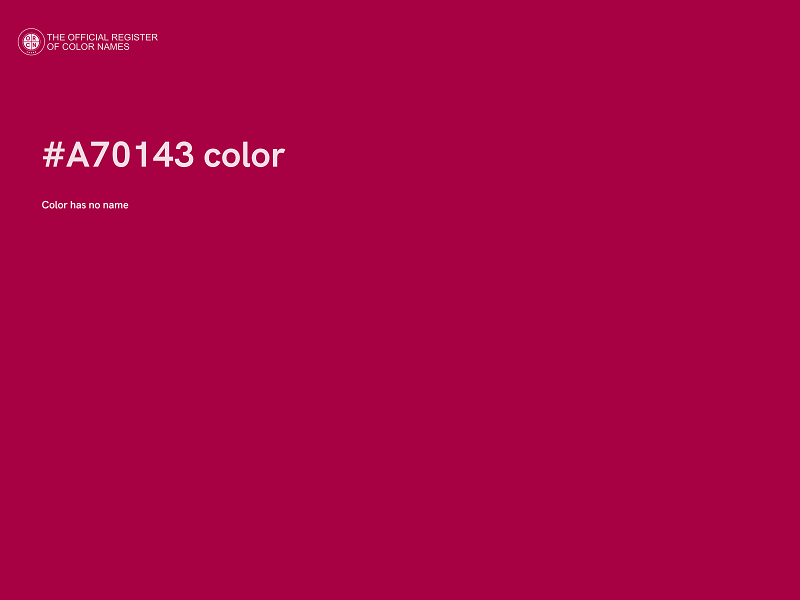 #A70143 color image