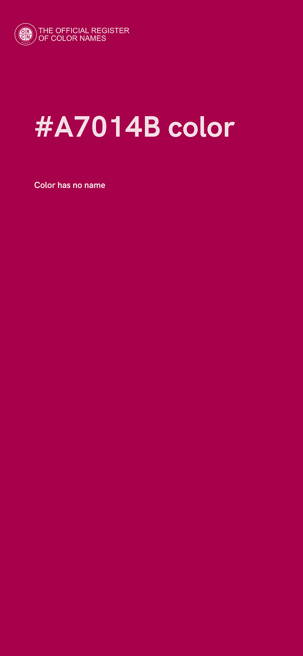 #A7014B color image