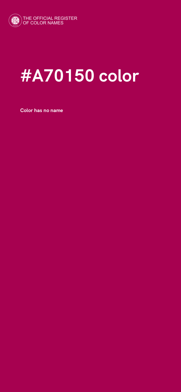 #A70150 color image