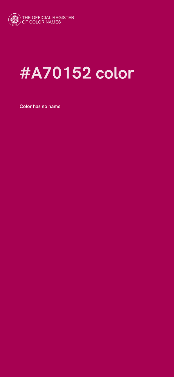 #A70152 color image