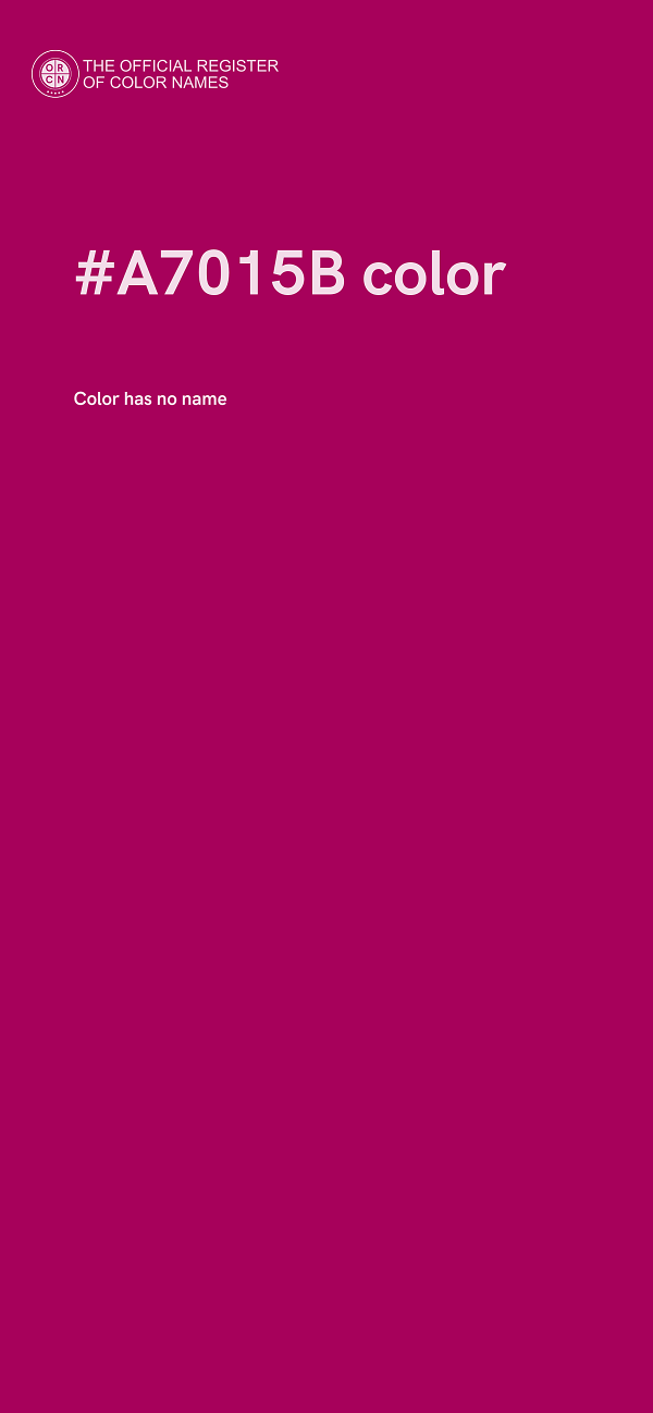 #A7015B color image