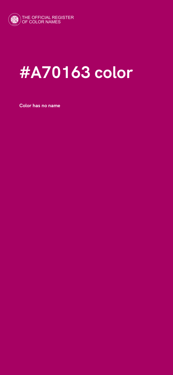 #A70163 color image