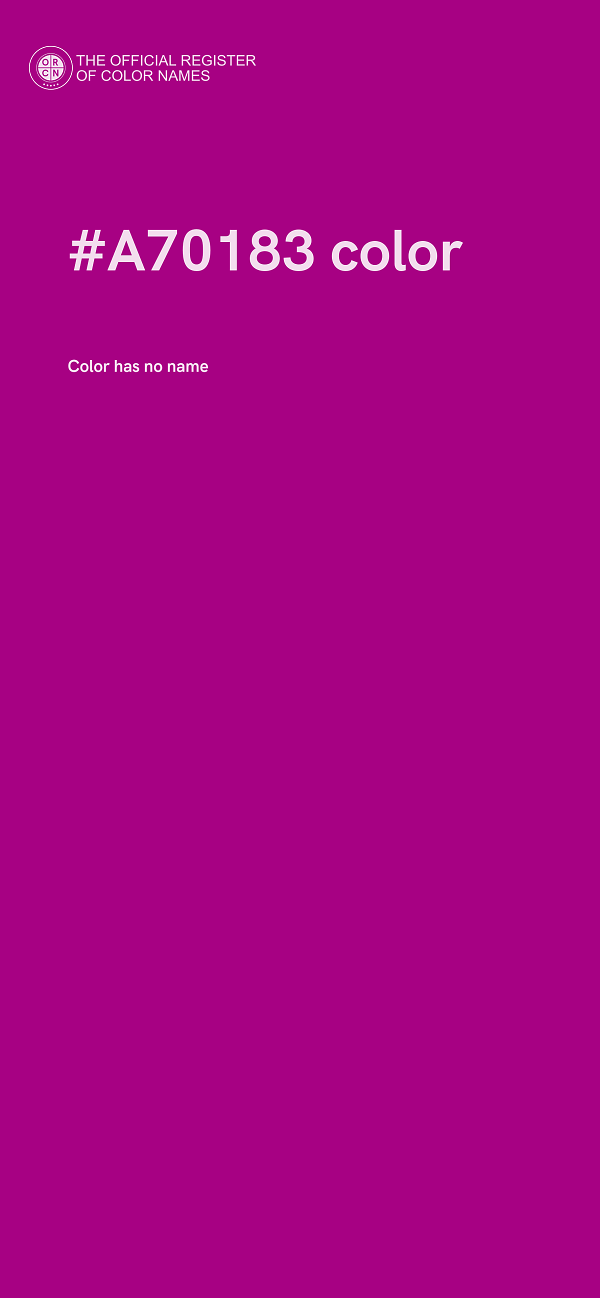 #A70183 color image