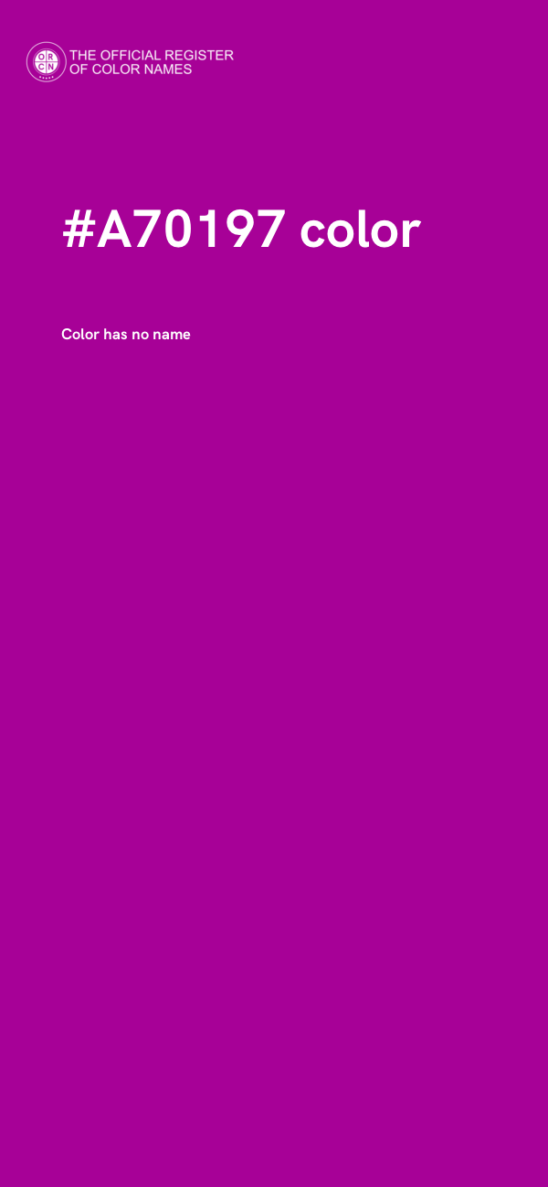 #A70197 color image