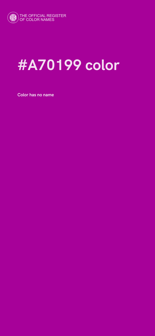 #A70199 color image