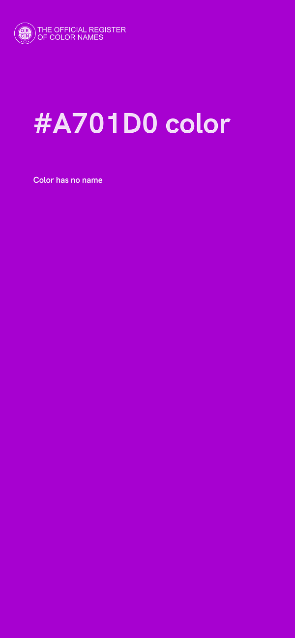 #A701D0 color image