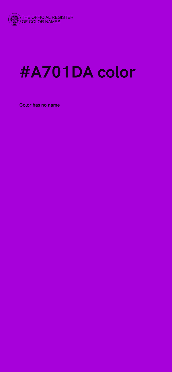 #A701DA color image