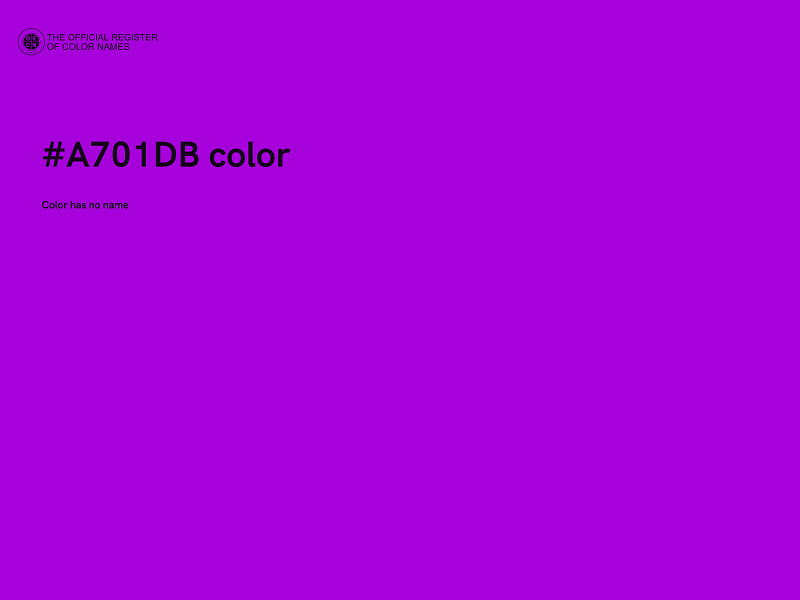 #A701DB color image