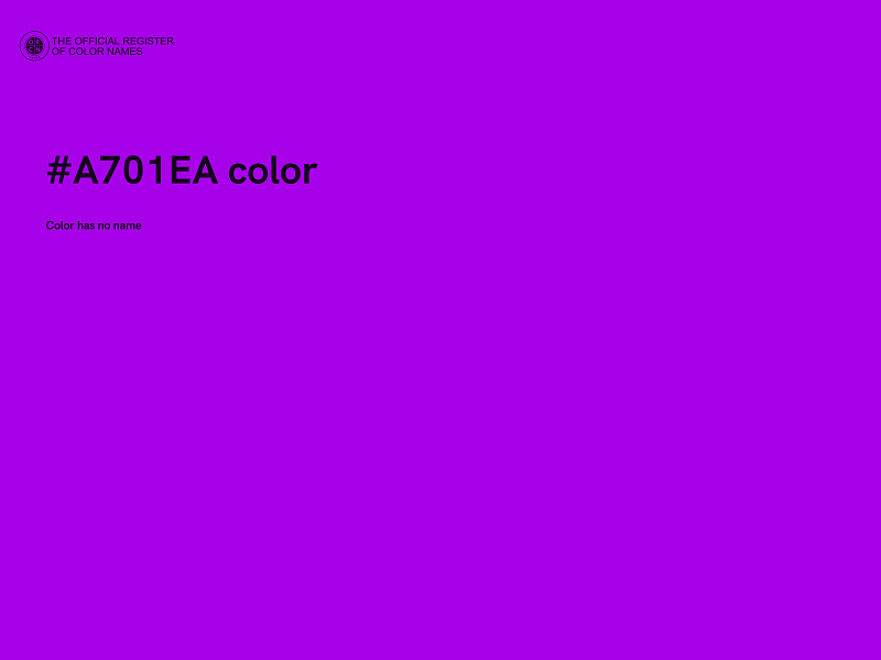 #A701EA color image