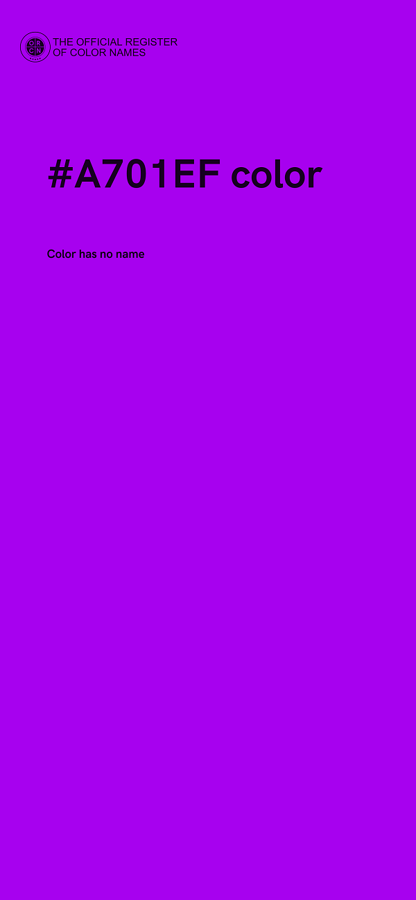 #A701EF color image