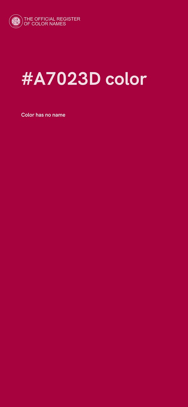 #A7023D color image