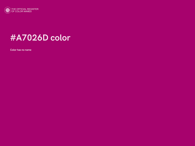 #A7026D color image